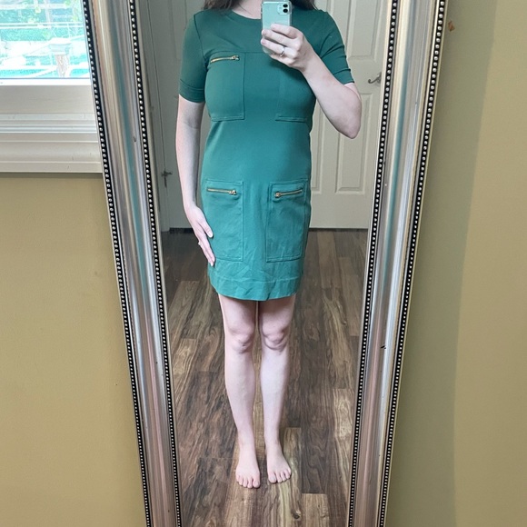 JCrew Evergreen Zipper Pocket Dress - Picture 1 of 7